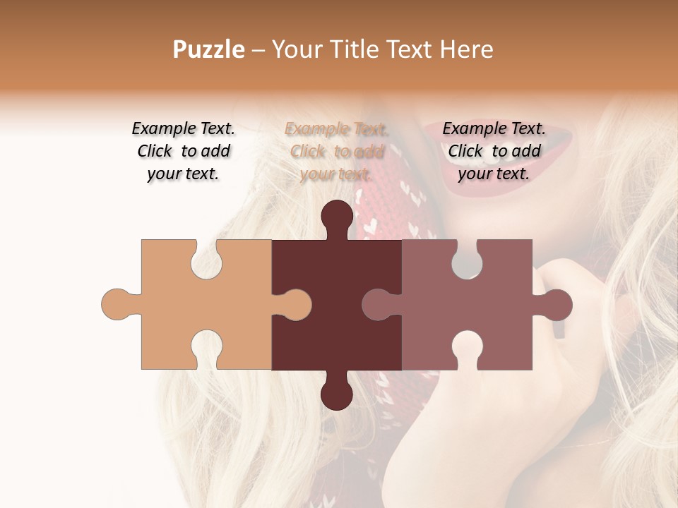 Girl Positive Young PowerPoint Template