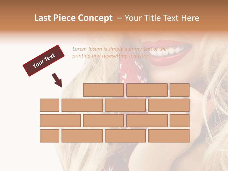 Girl Positive Young PowerPoint Template