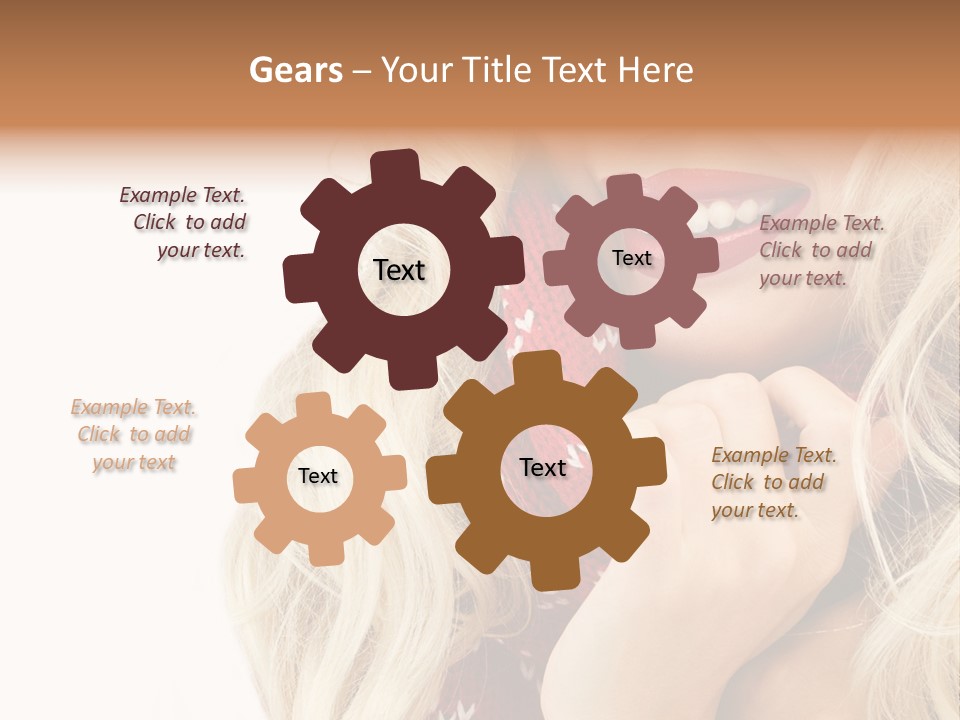 Girl Positive Young PowerPoint Template