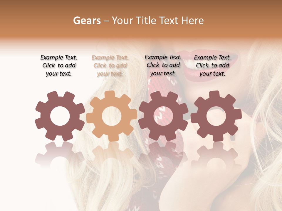 Girl Positive Young PowerPoint Template