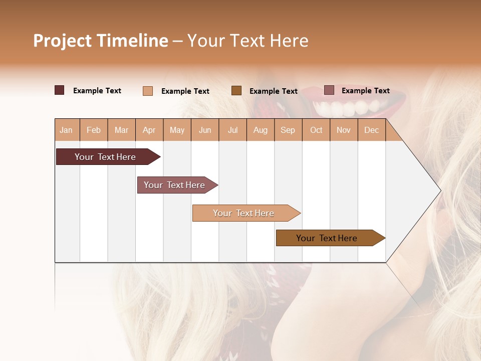 Girl Positive Young PowerPoint Template
