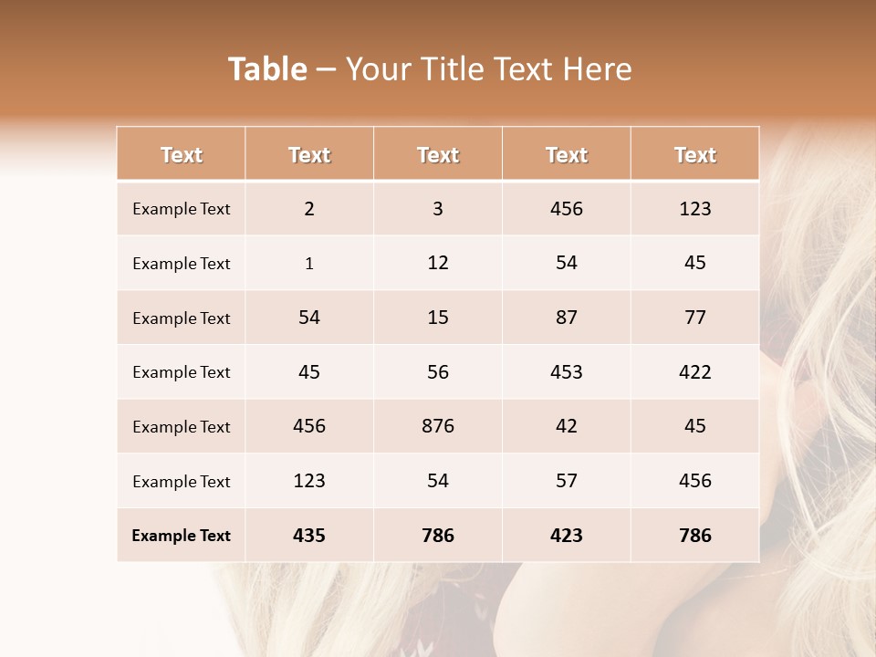 Girl Positive Young PowerPoint Template