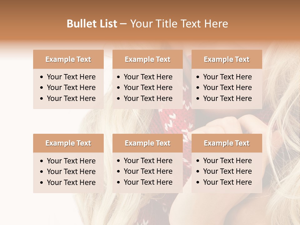 Girl Positive Young PowerPoint Template