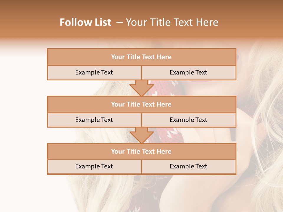 Girl Positive Young PowerPoint Template