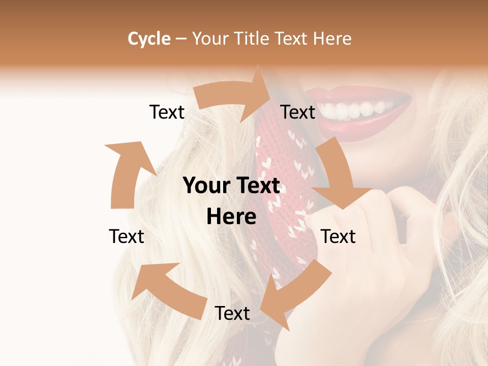 Girl Positive Young PowerPoint Template