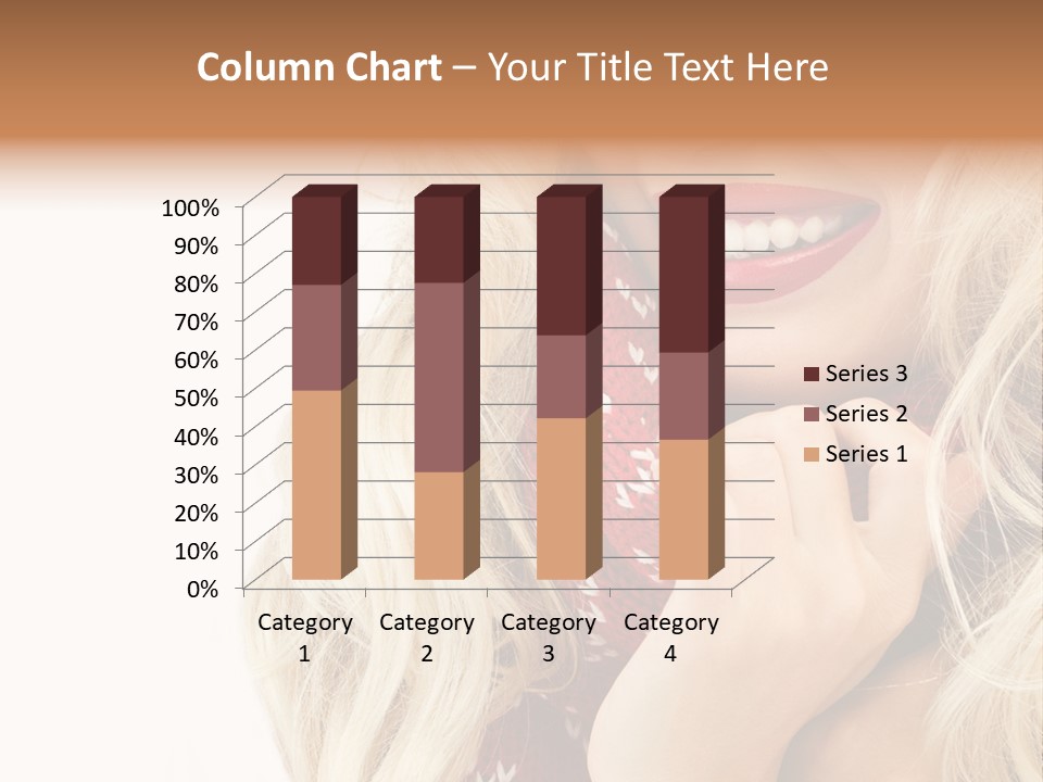 Girl Positive Young PowerPoint Template