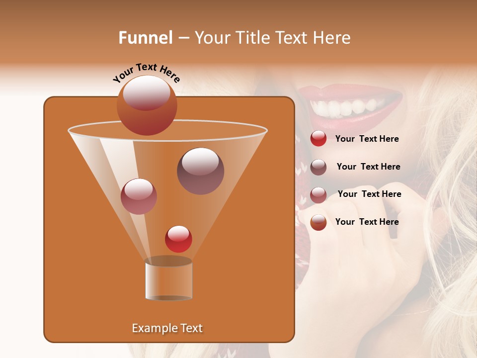 Girl Positive Young PowerPoint Template