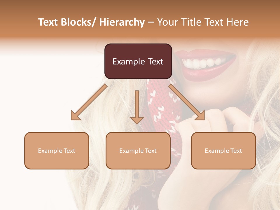 Girl Positive Young PowerPoint Template