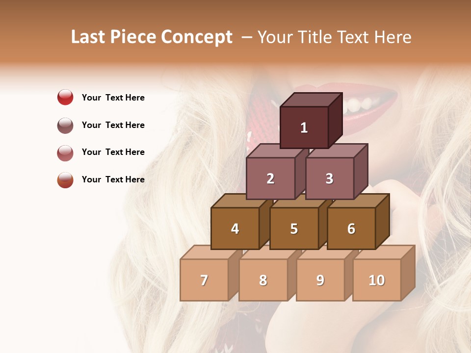 Girl Positive Young PowerPoint Template