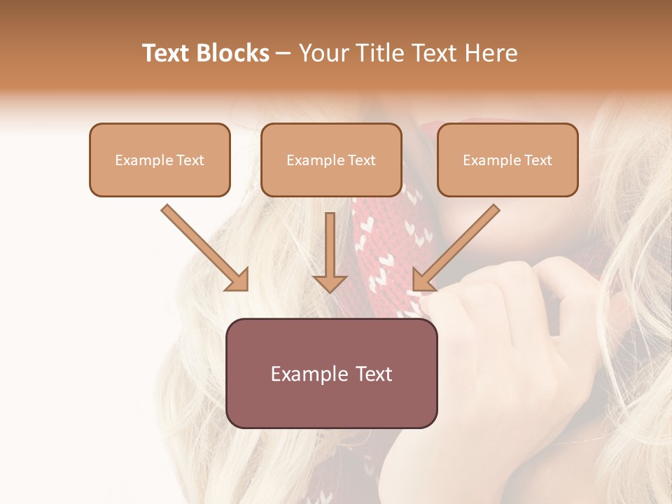 Girl Positive Young PowerPoint Template