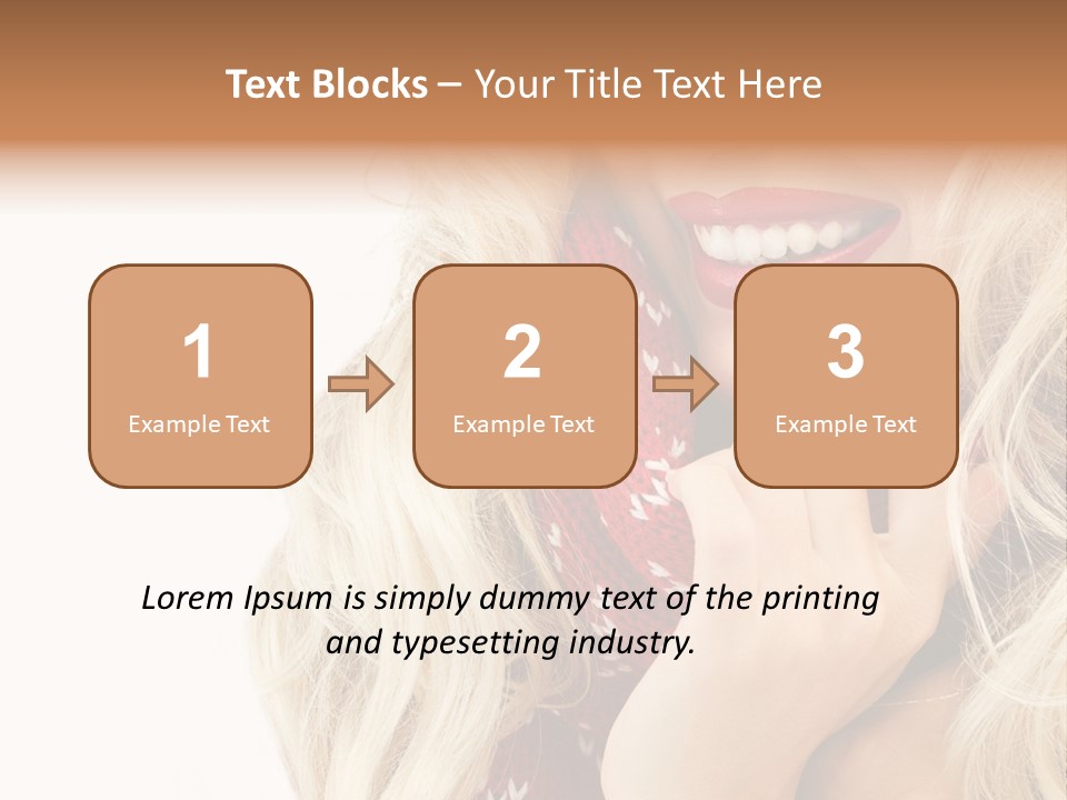 Girl Positive Young PowerPoint Template