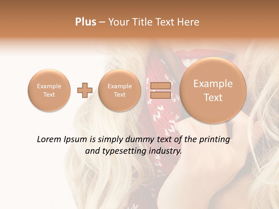 Girl Positive Young PowerPoint Template