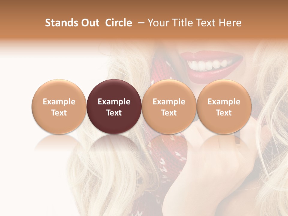 Girl Positive Young PowerPoint Template