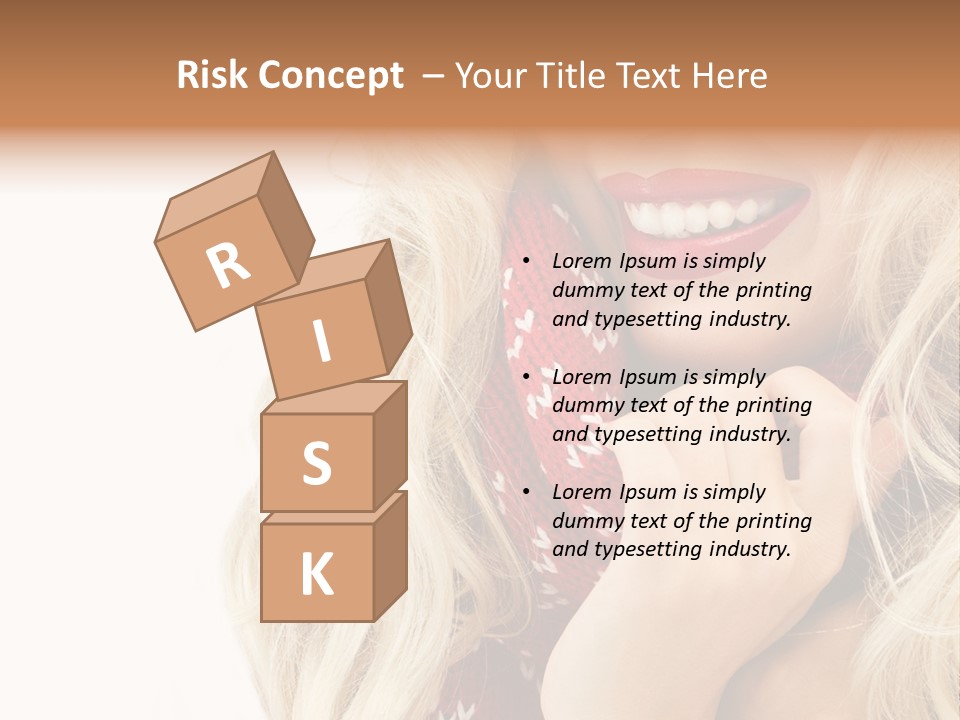 Girl Positive Young PowerPoint Template