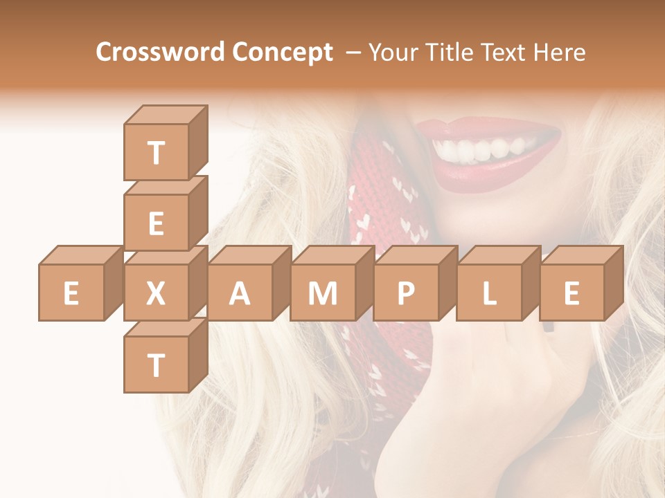 Girl Positive Young PowerPoint Template