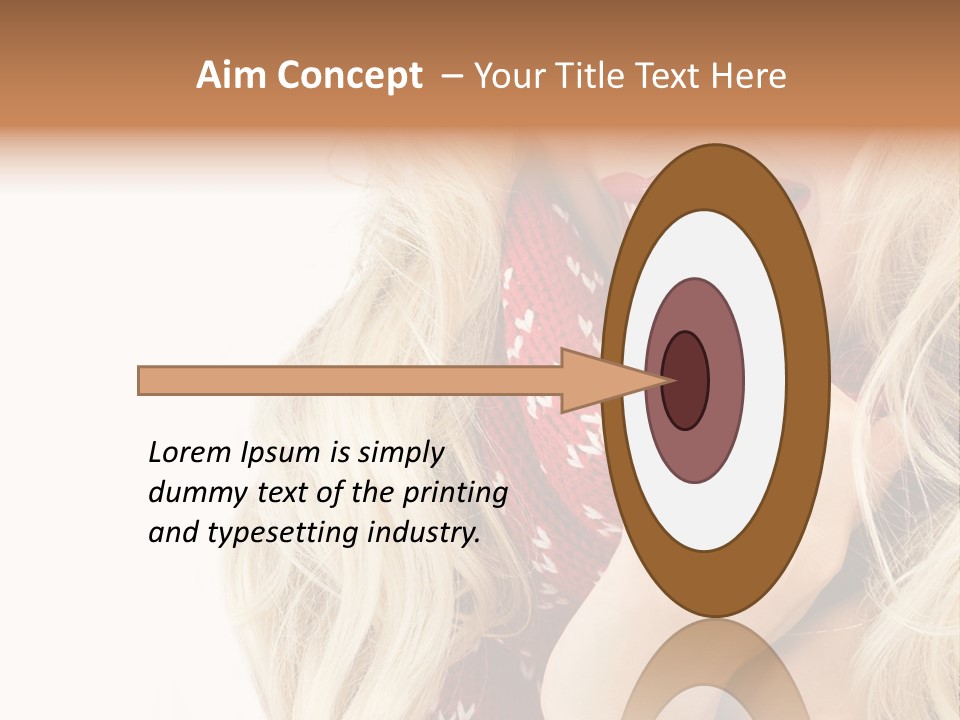 Girl Positive Young PowerPoint Template