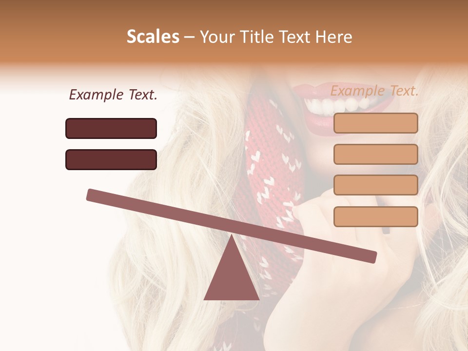 Girl Positive Young PowerPoint Template