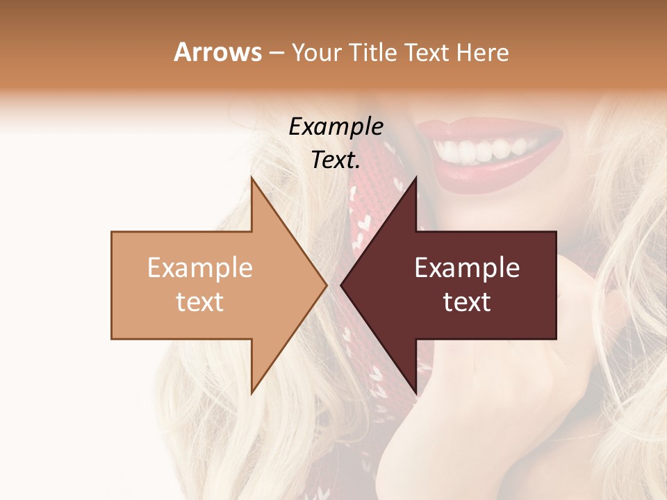 Girl Positive Young PowerPoint Template