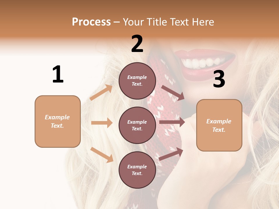 Girl Positive Young PowerPoint Template