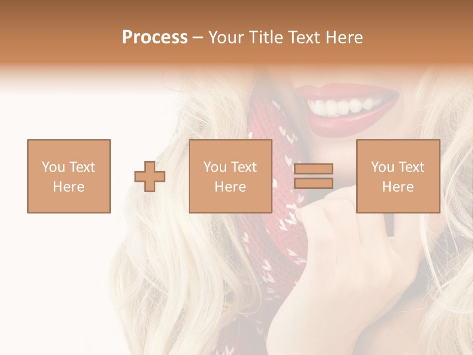 Girl Positive Young PowerPoint Template