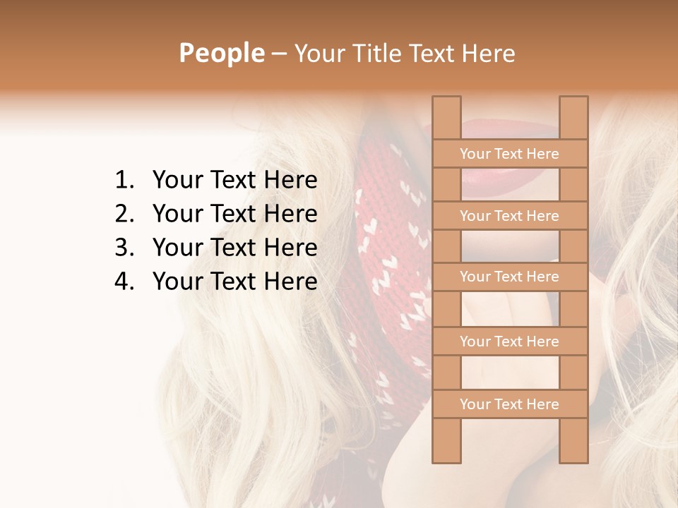 Girl Positive Young PowerPoint Template