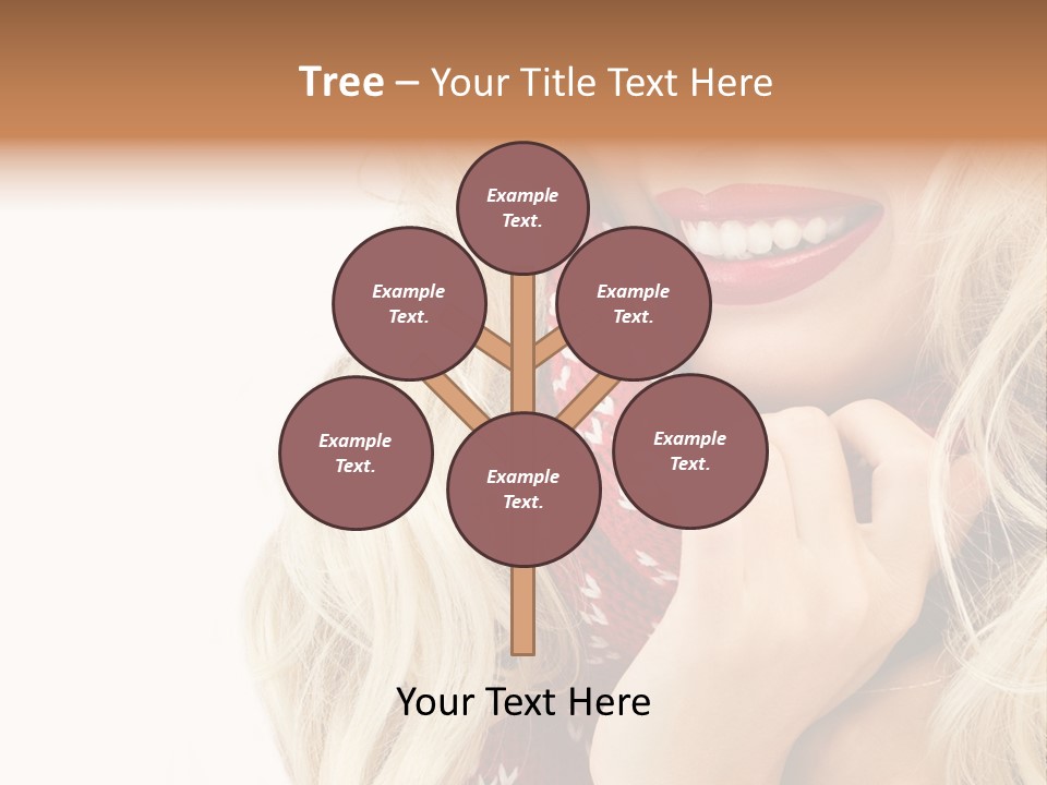 Girl Positive Young PowerPoint Template