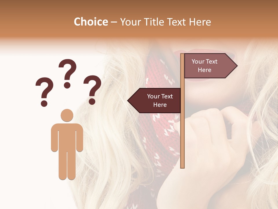 Girl Positive Young PowerPoint Template