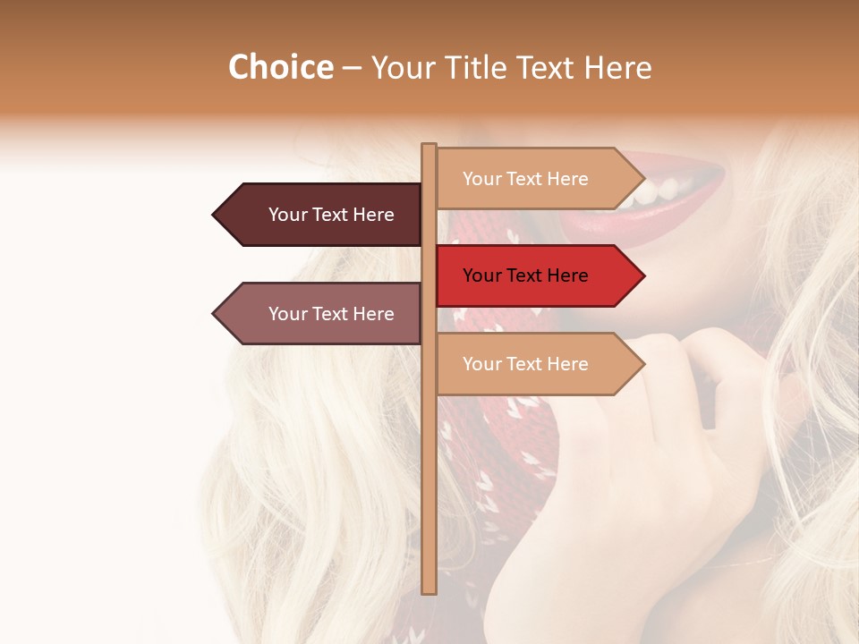 Girl Positive Young PowerPoint Template