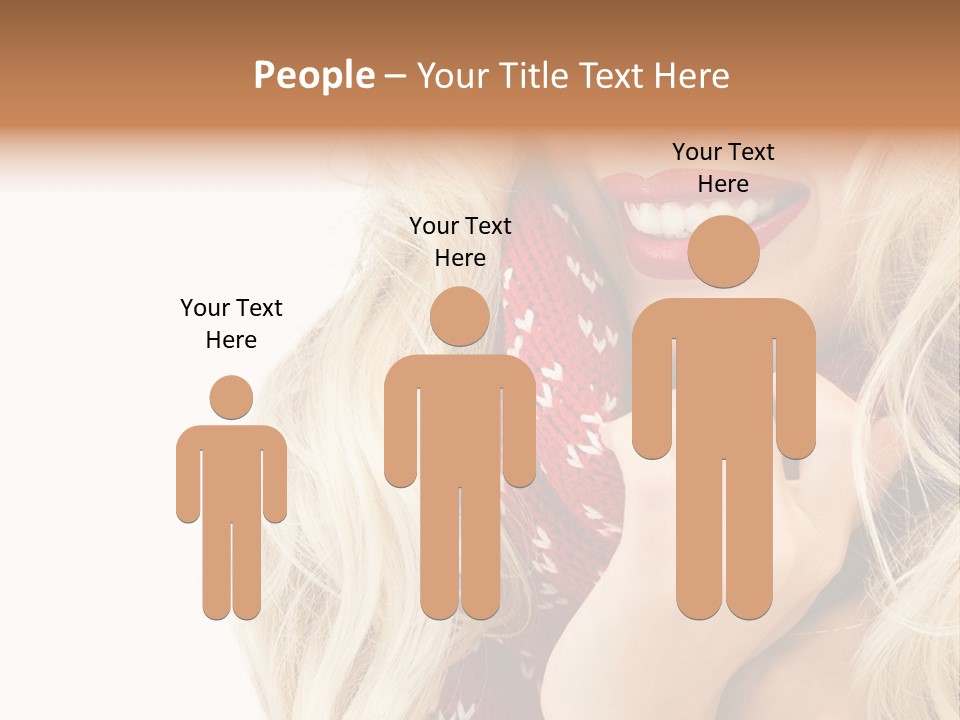 Girl Positive Young PowerPoint Template