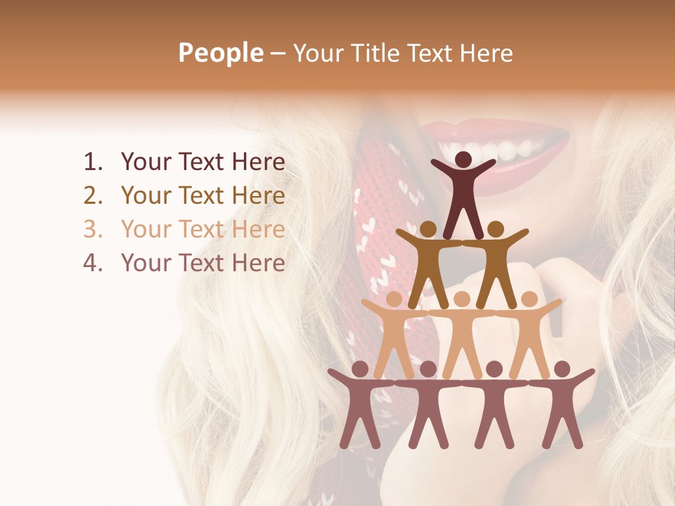 Girl Positive Young PowerPoint Template