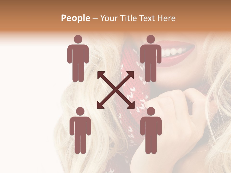 Girl Positive Young PowerPoint Template