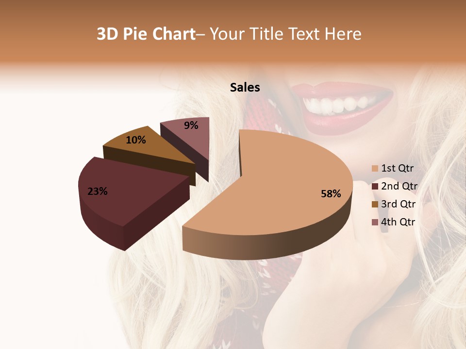 Girl Positive Young PowerPoint Template