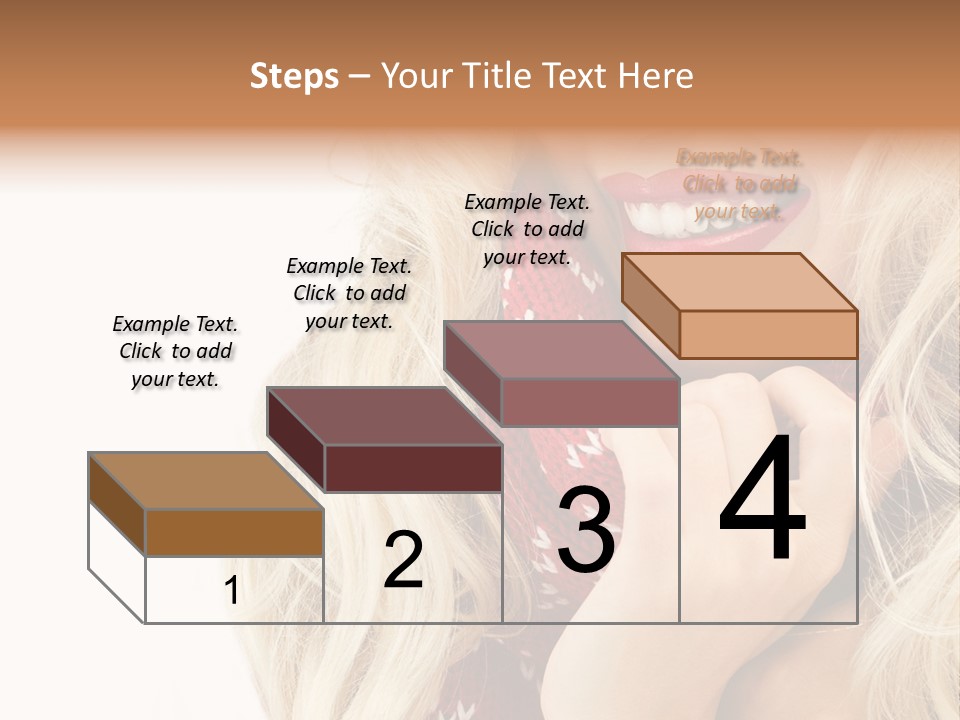 Girl Positive Young PowerPoint Template