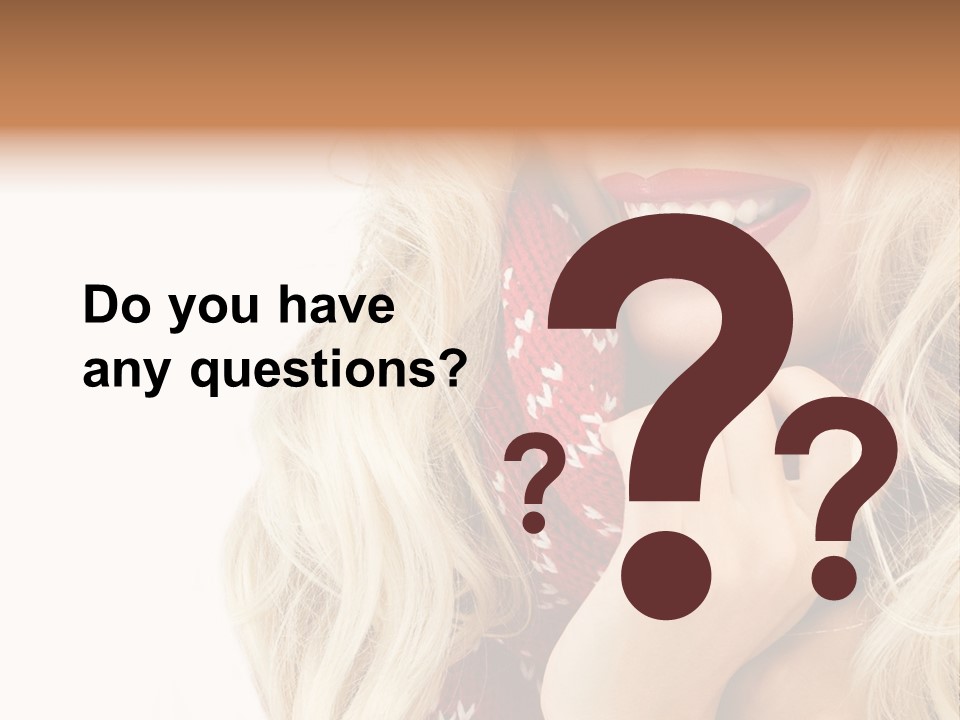 Girl Positive Young PowerPoint Template