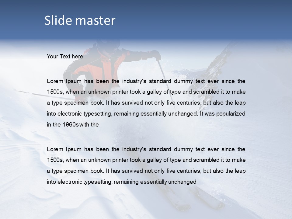 Clothing Jacket Outdoors PowerPoint Template