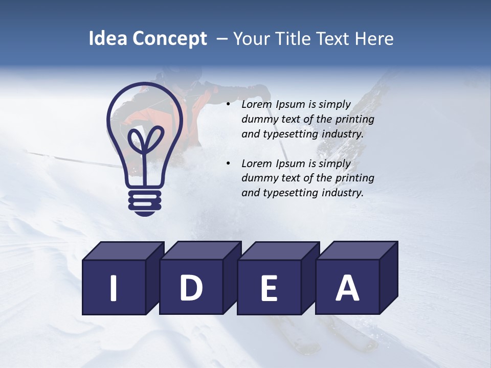 Clothing Jacket Outdoors PowerPoint Template