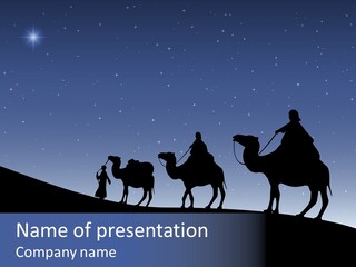 Party Christmas Sky PowerPoint Template