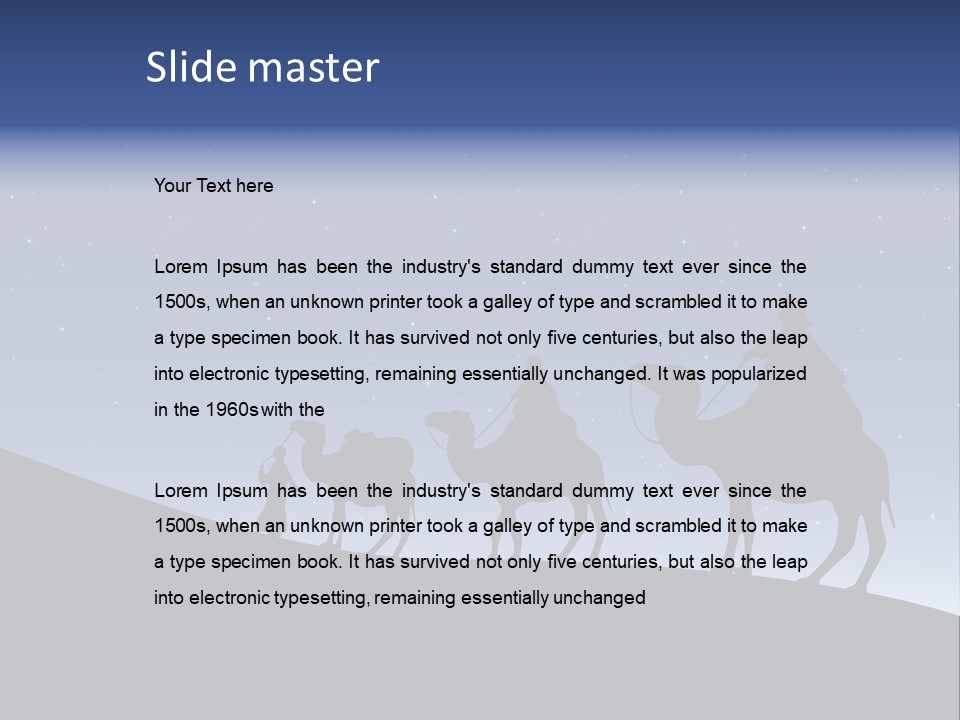 Party Christmas Sky PowerPoint Template