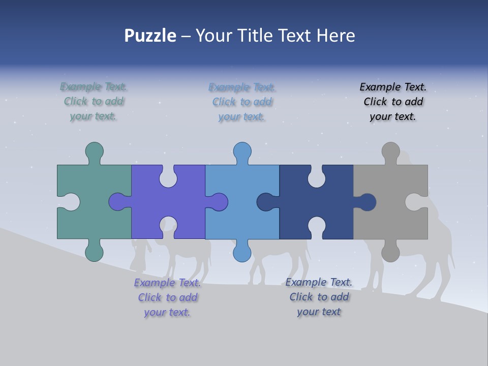 Party Christmas Sky PowerPoint Template