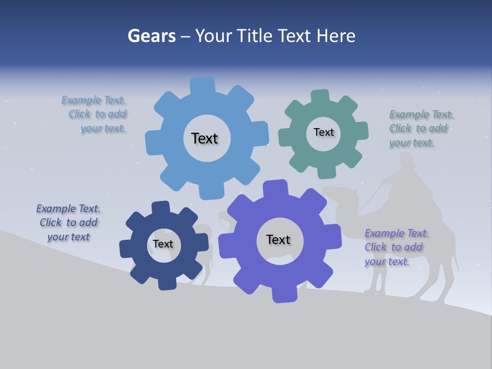 Party Christmas Sky PowerPoint Template