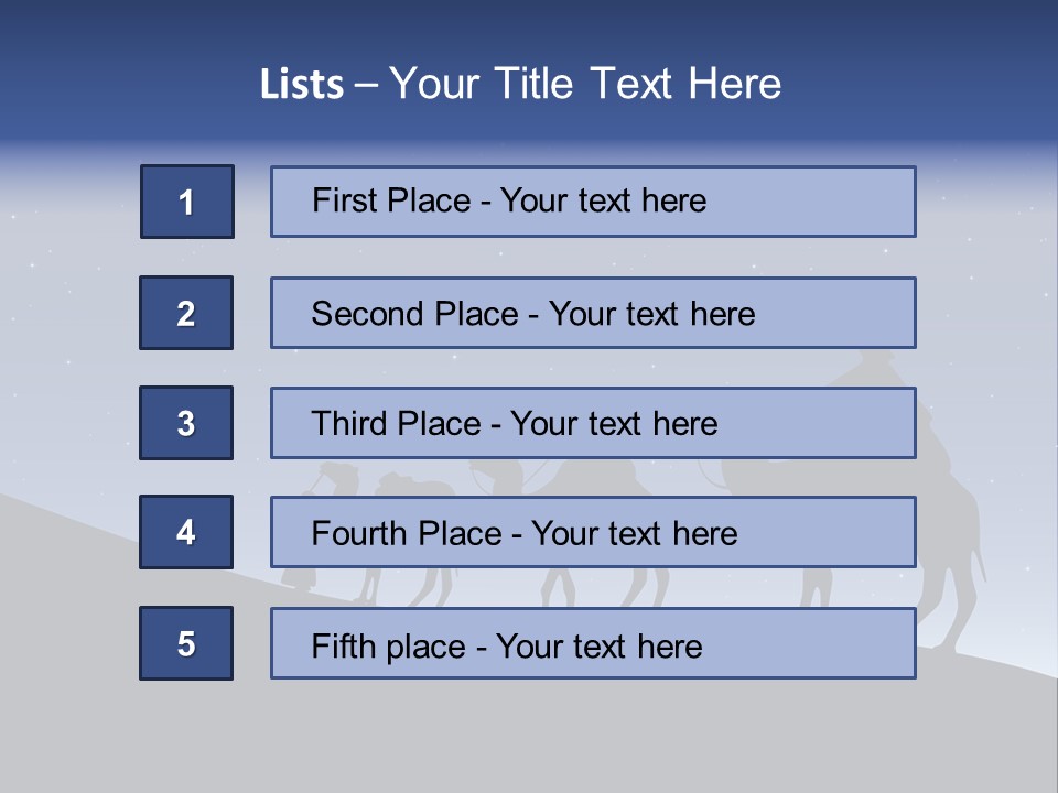 Party Christmas Sky PowerPoint Template
