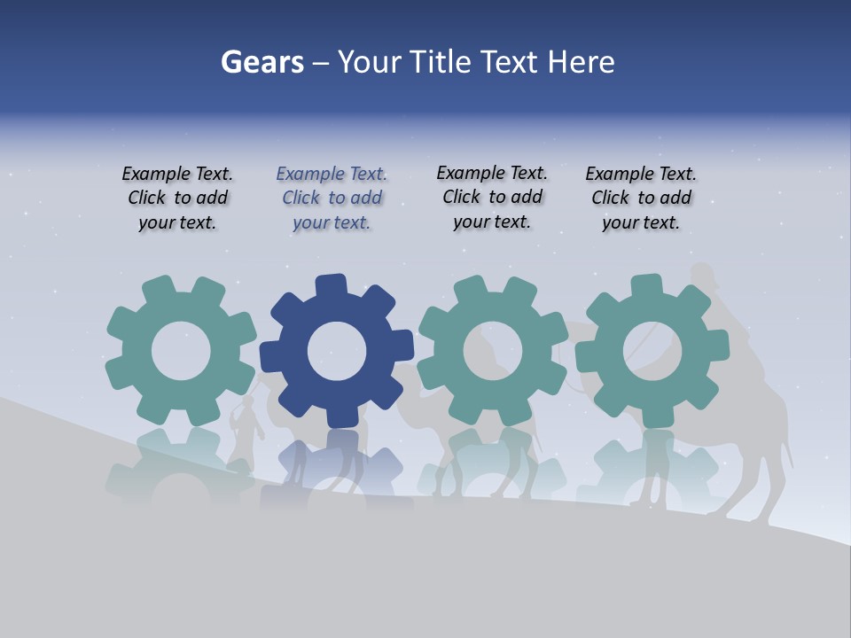 Party Christmas Sky PowerPoint Template