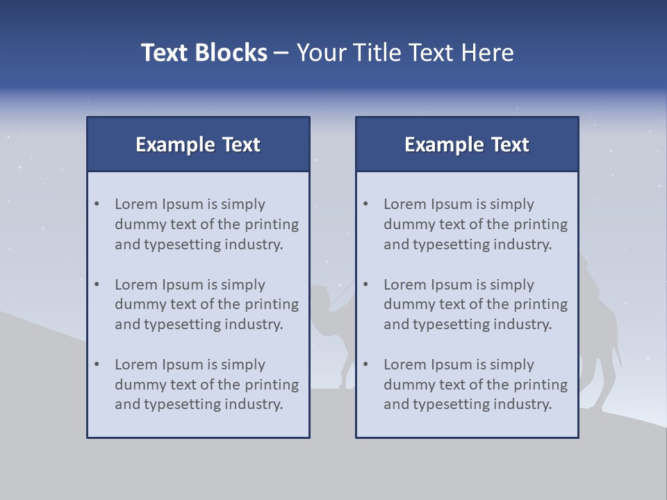Party Christmas Sky PowerPoint Template