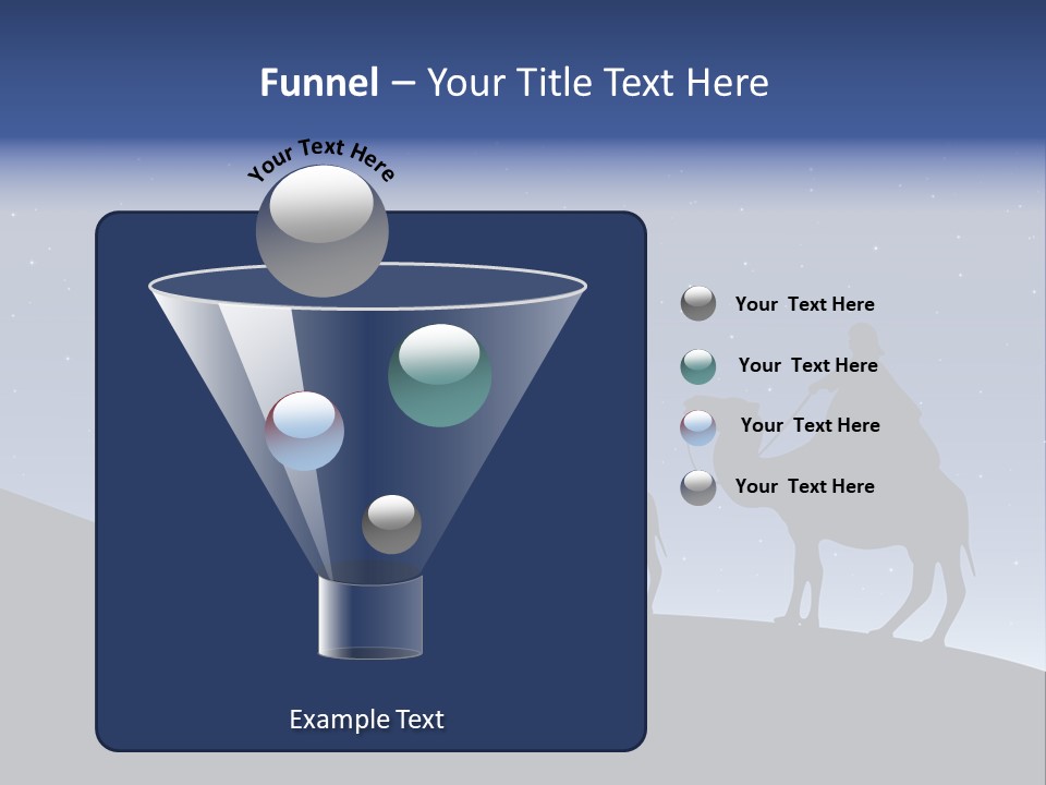 Party Christmas Sky PowerPoint Template