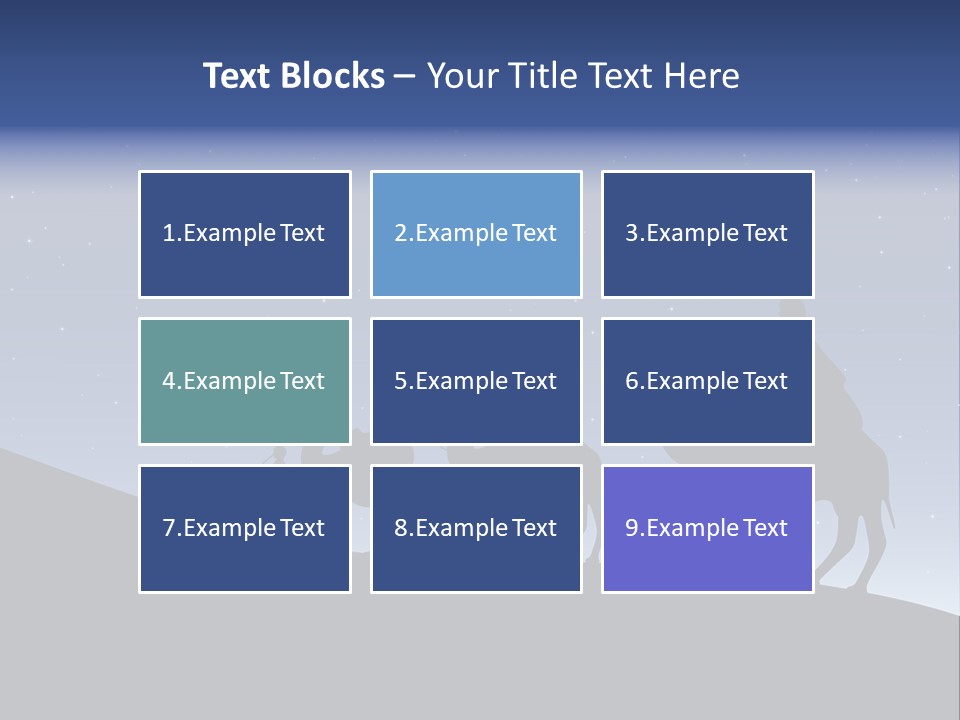 Party Christmas Sky PowerPoint Template