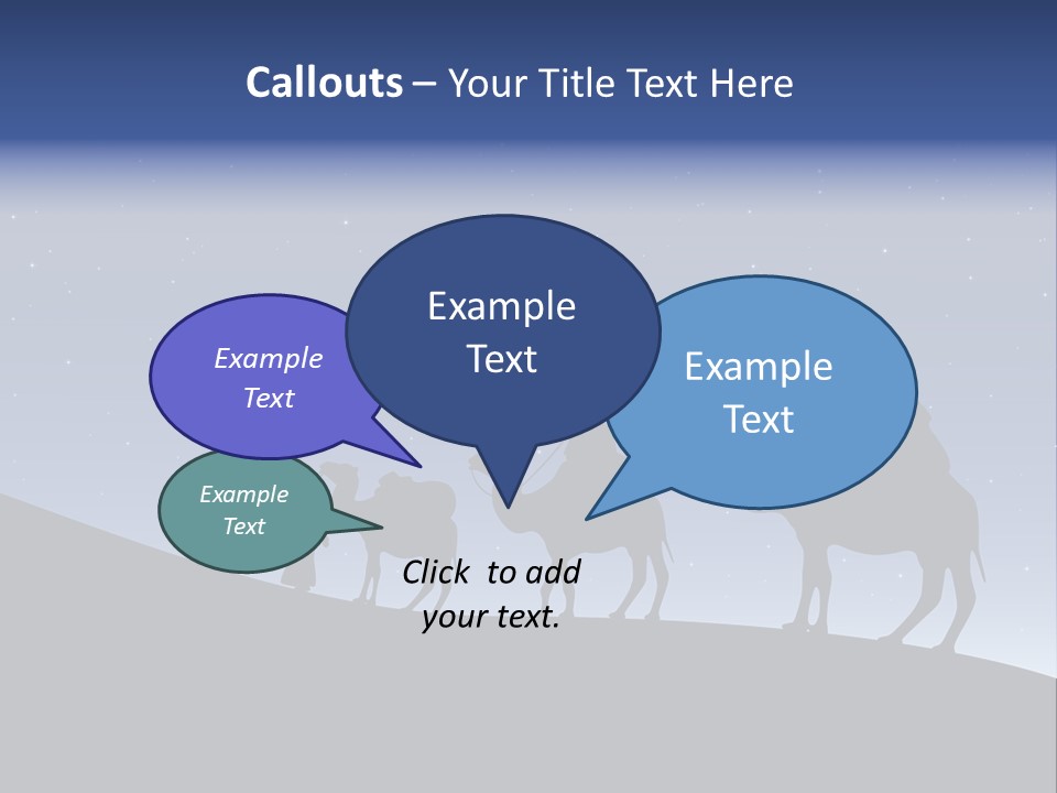 Party Christmas Sky PowerPoint Template