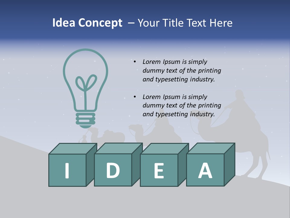 Party Christmas Sky PowerPoint Template