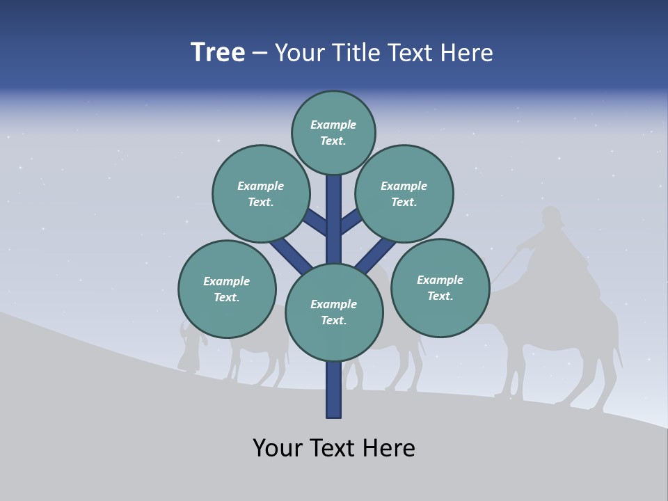 Party Christmas Sky PowerPoint Template