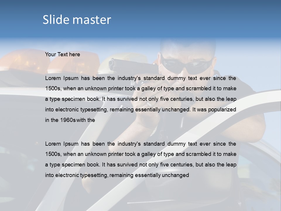 Crime Job Protection PowerPoint Template