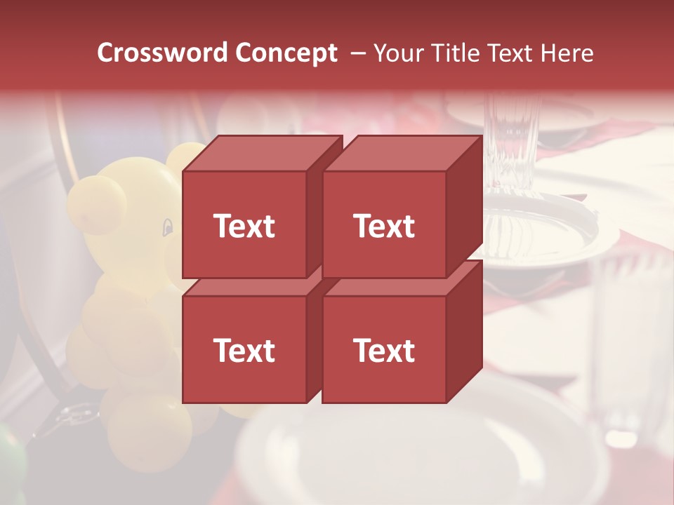 Textile Decoration White PowerPoint Template